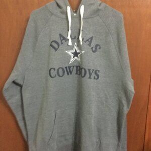 Dallas Cowboys Grey Pull  over Hoodie